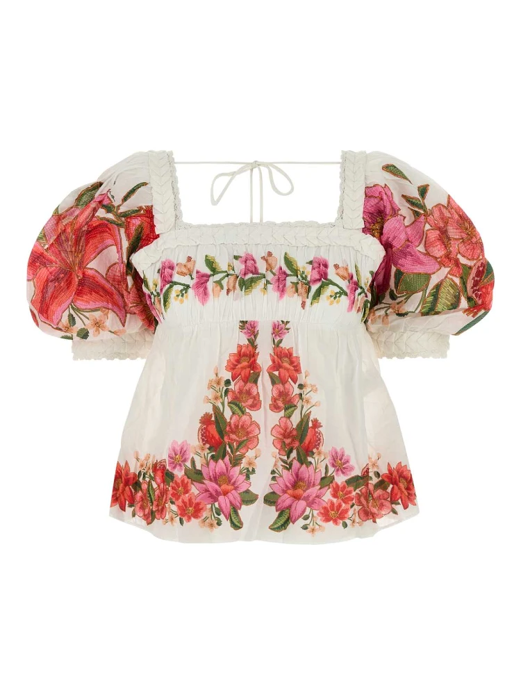 SUMMER FRUIT OFF-WHITE BLOUSE