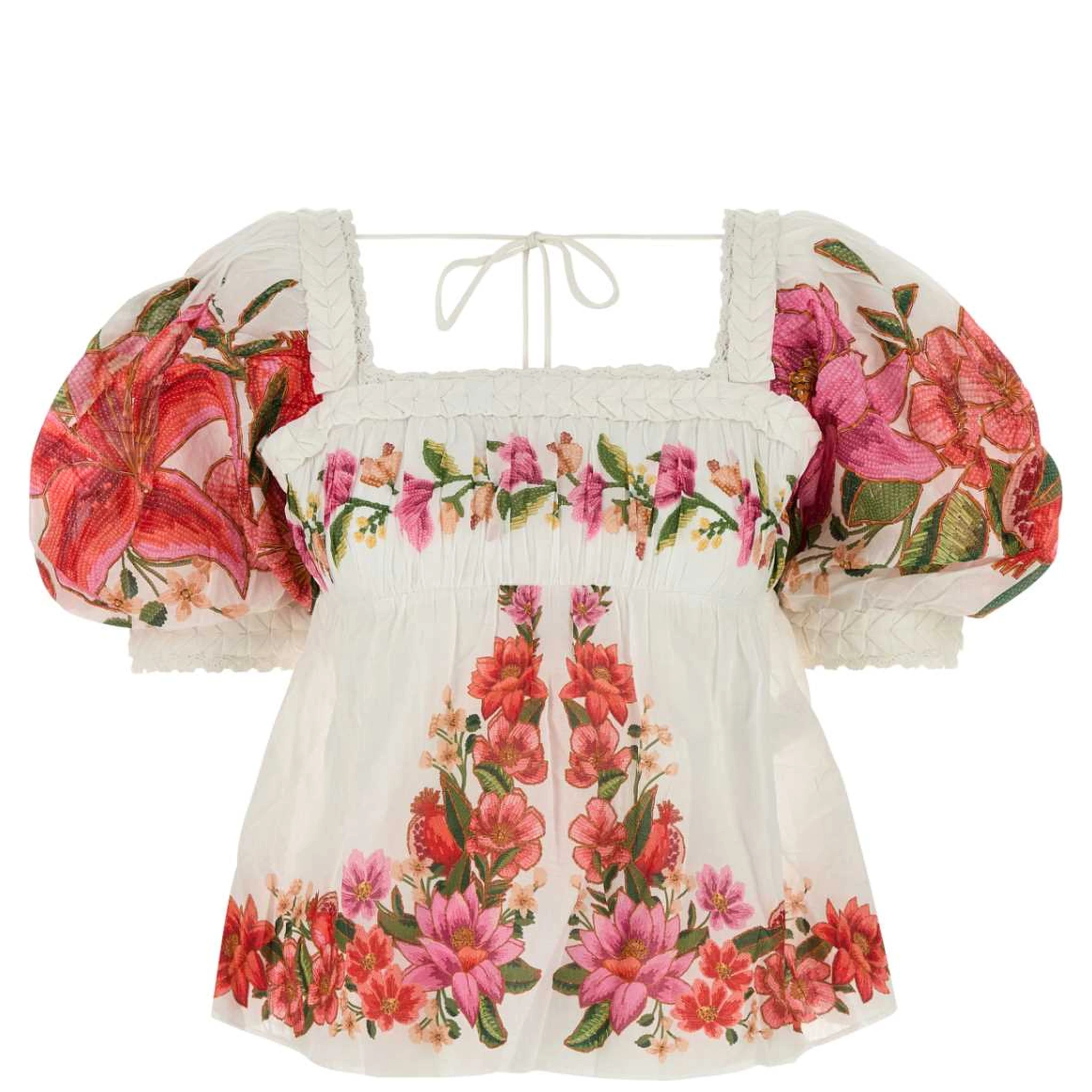 SUMMER FRUIT OFF-WHITE BLOUSE