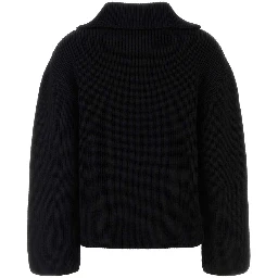 RIBBED WOOL TRUCKER SWEATER
