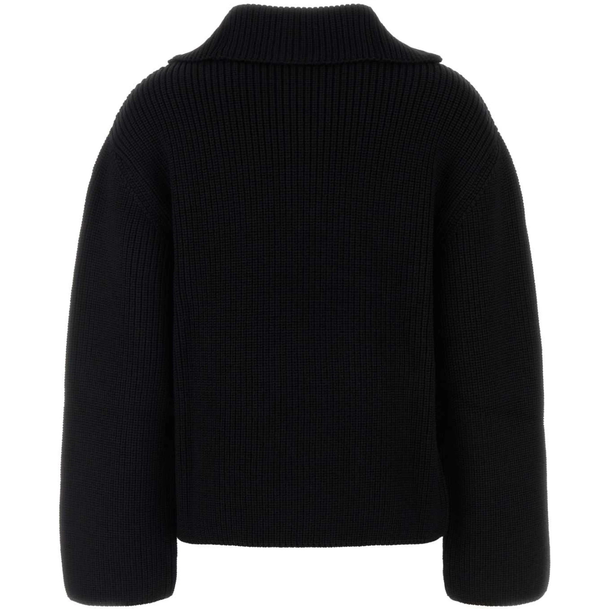 RIBBED WOOL TRUCKER SWEATER