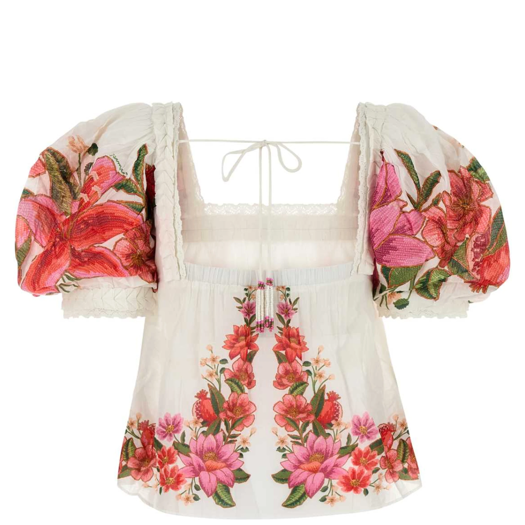 SUMMER FRUIT OFF-WHITE BLOUSE