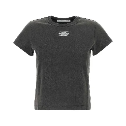 SHRUNKEN TEE WITH BLADE LOGO