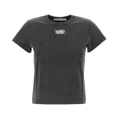 SHRUNKEN TEE WITH BLADE LOGO