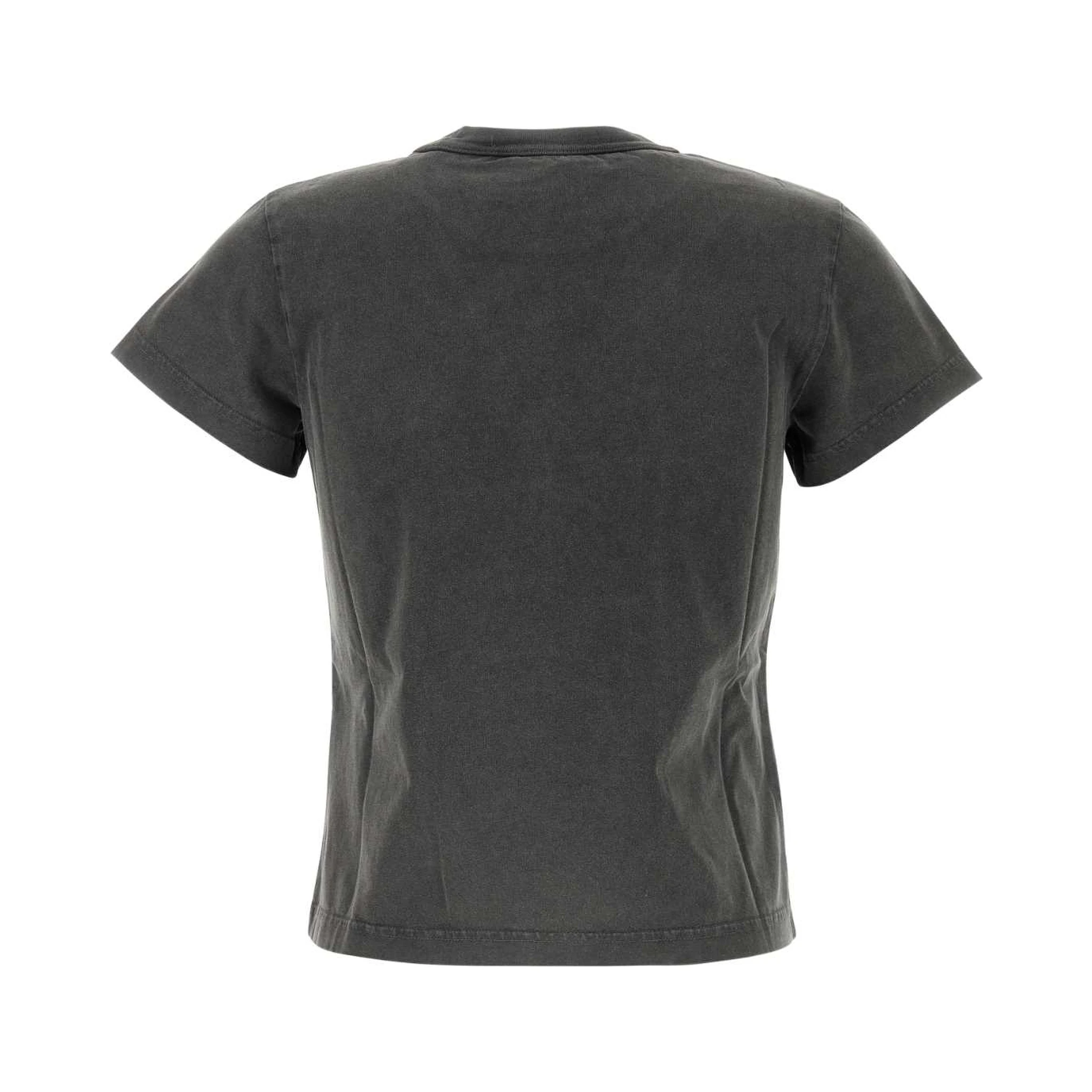 SHRUNKEN TEE WITH BLADE LOGO