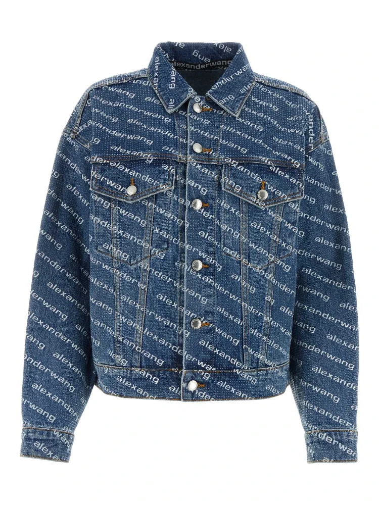 GAME JACKET W LOGO PRINT CLEAR BEAD HOTFIX