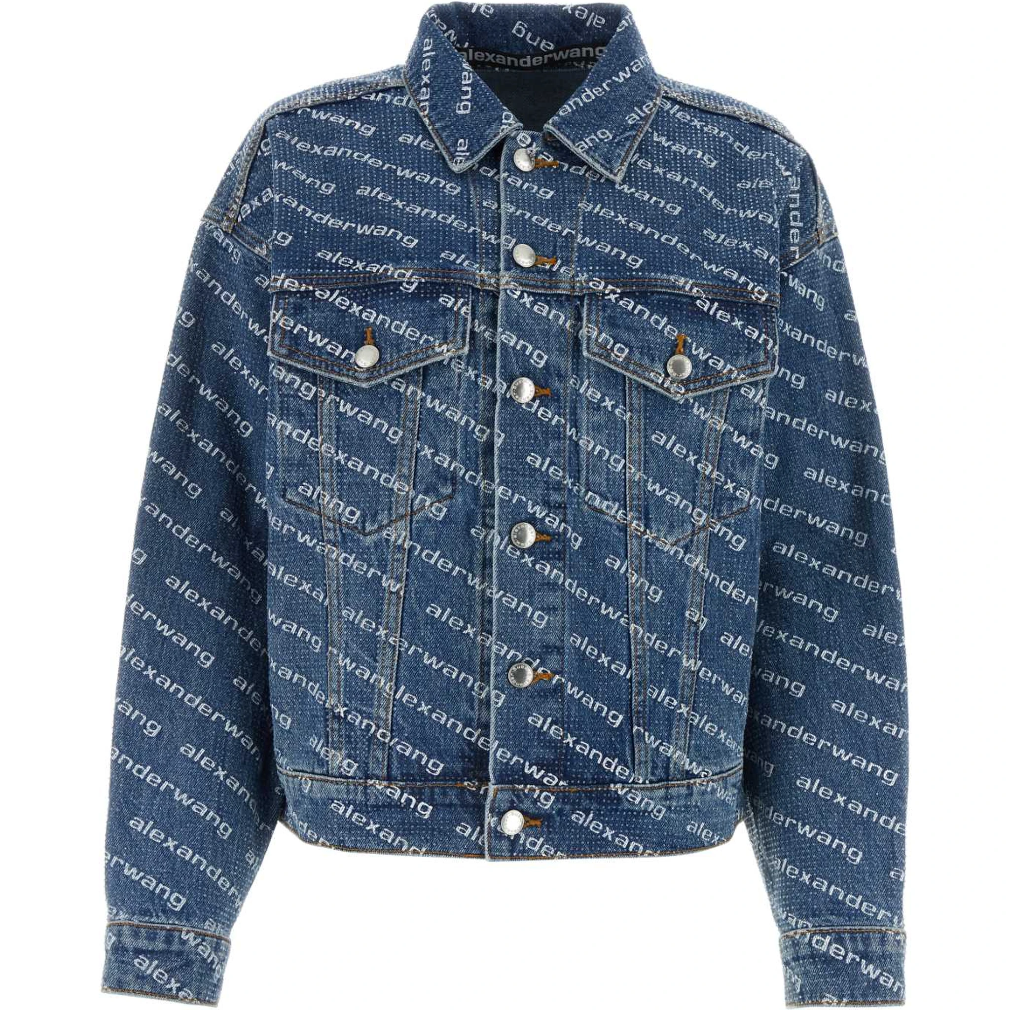 GAME JACKET W LOGO PRINT CLEAR BEAD HOTFIX