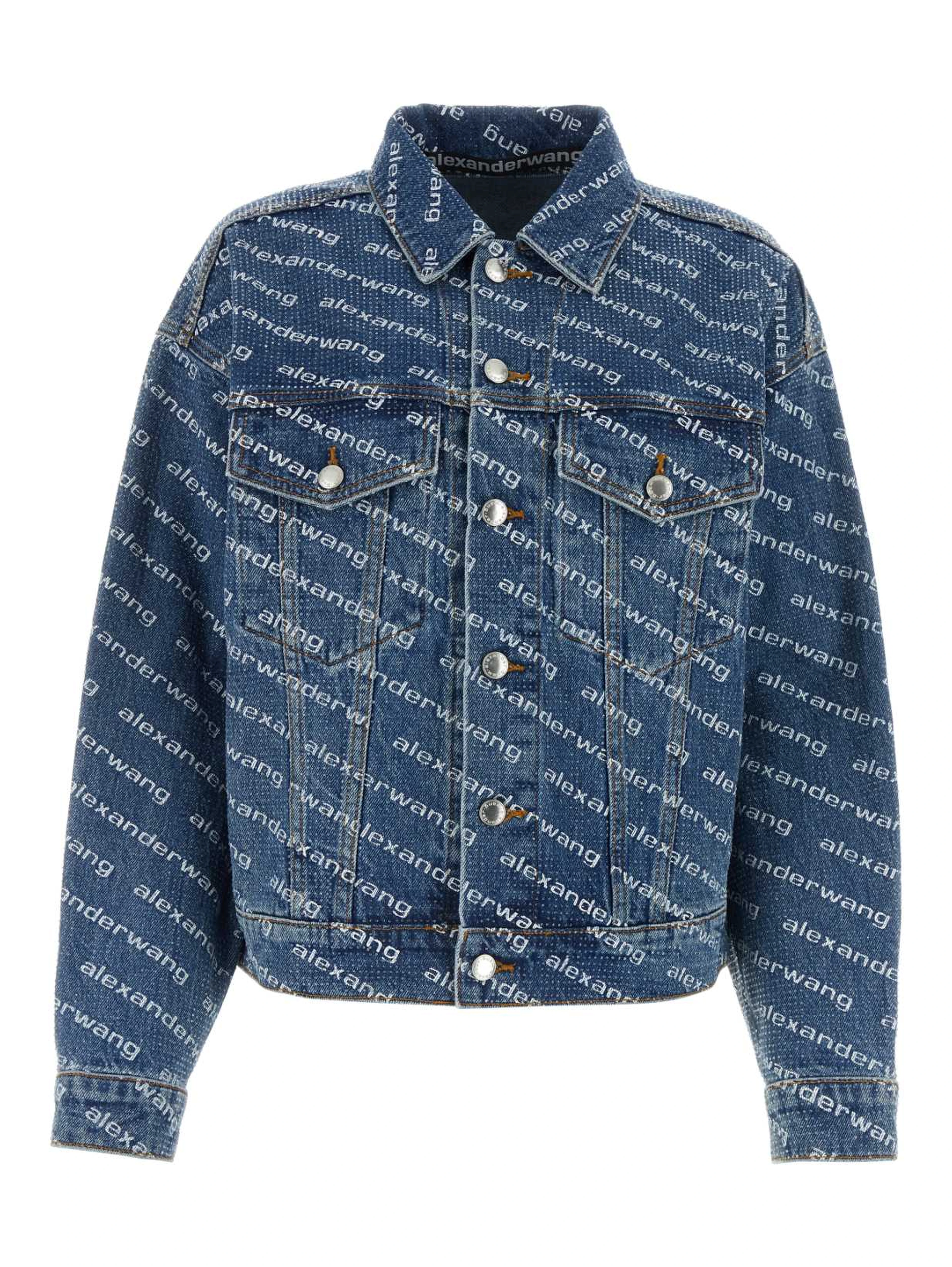 GAME JACKET W LOGO PRINT CLEAR BEAD HOTFIX