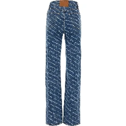 EZ  MID RISE RELAXED LOGO PRINT CLEAR BEAD HOTFIX