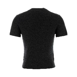 SS CREWNECK TEE W/ KNIT LOGO LABEL