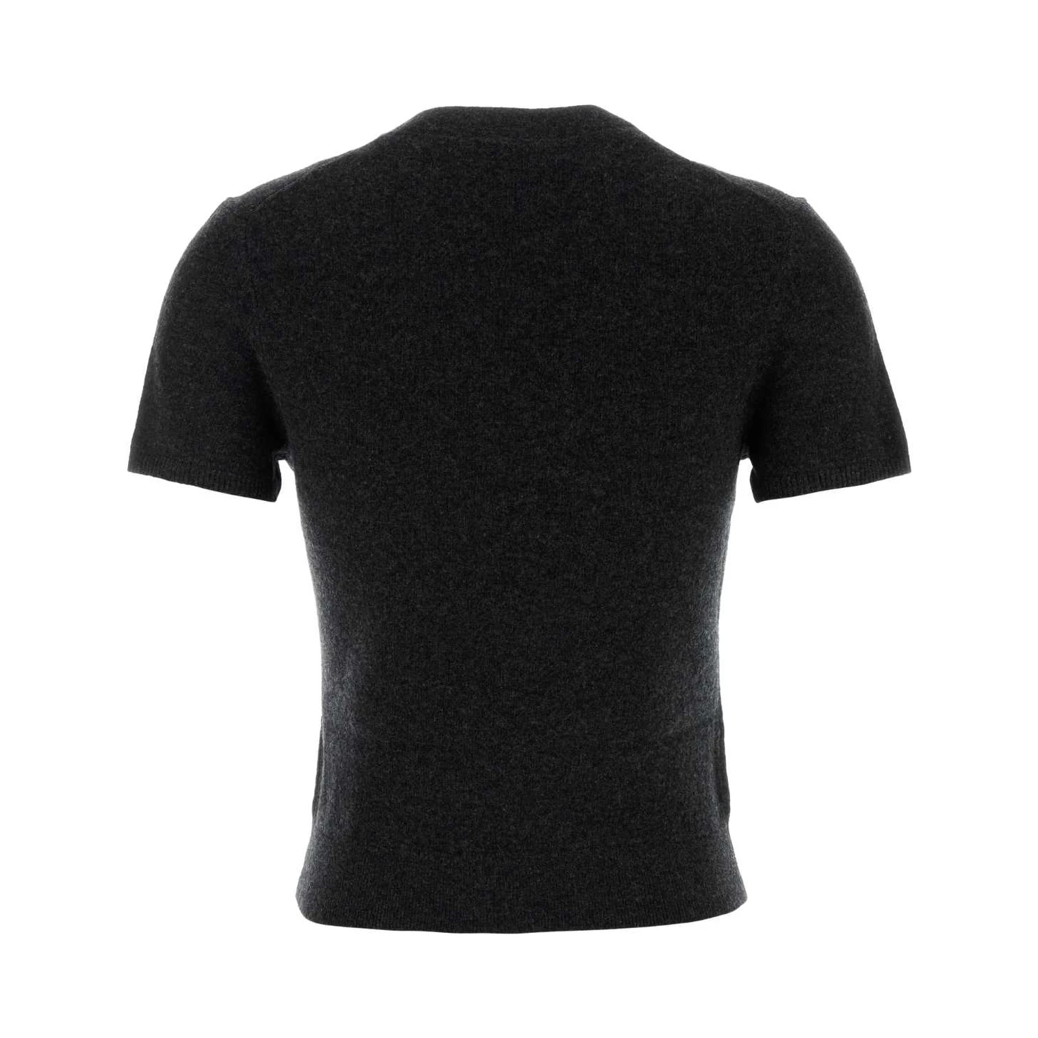 SS CREWNECK TEE W/ KNIT LOGO LABEL