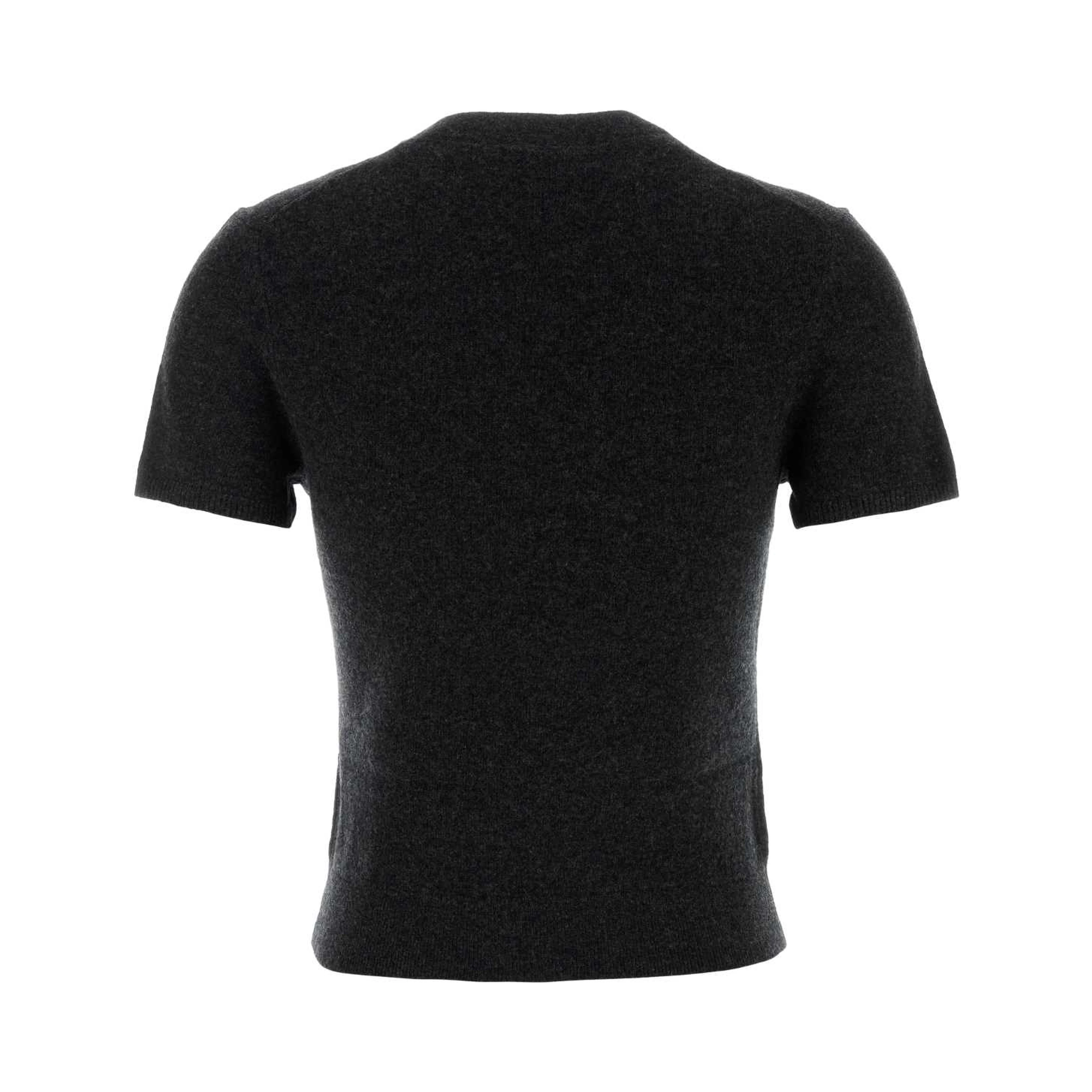 SS CREWNECK TEE W/ KNIT LOGO LABEL