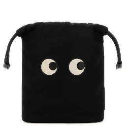 DRAWSTRING POUCH EYES IN ECONYL® REGENERATED NYLON