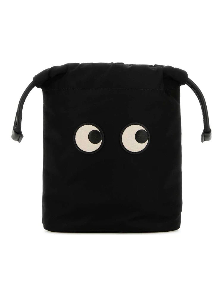 DRAWSTRING POUCH EYES IN ECONYL® REGENERATED NYLON