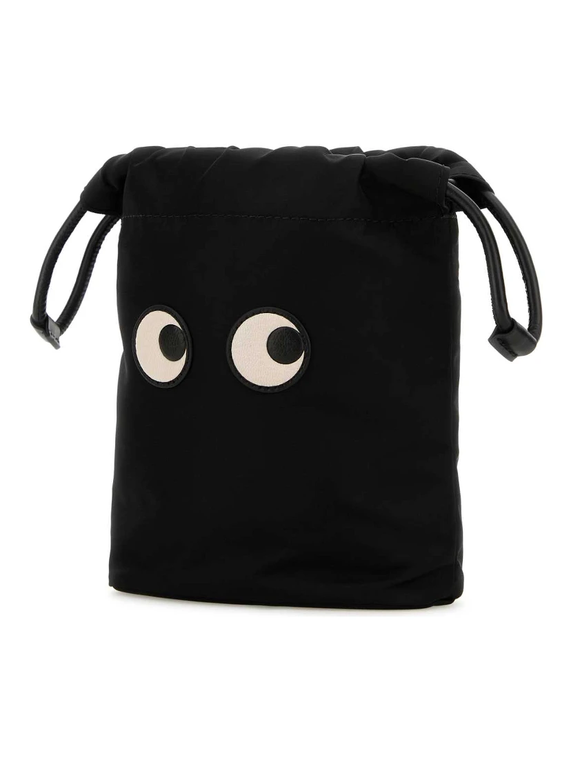 DRAWSTRING POUCH EYES IN ECONYL® REGENERATED NYLON