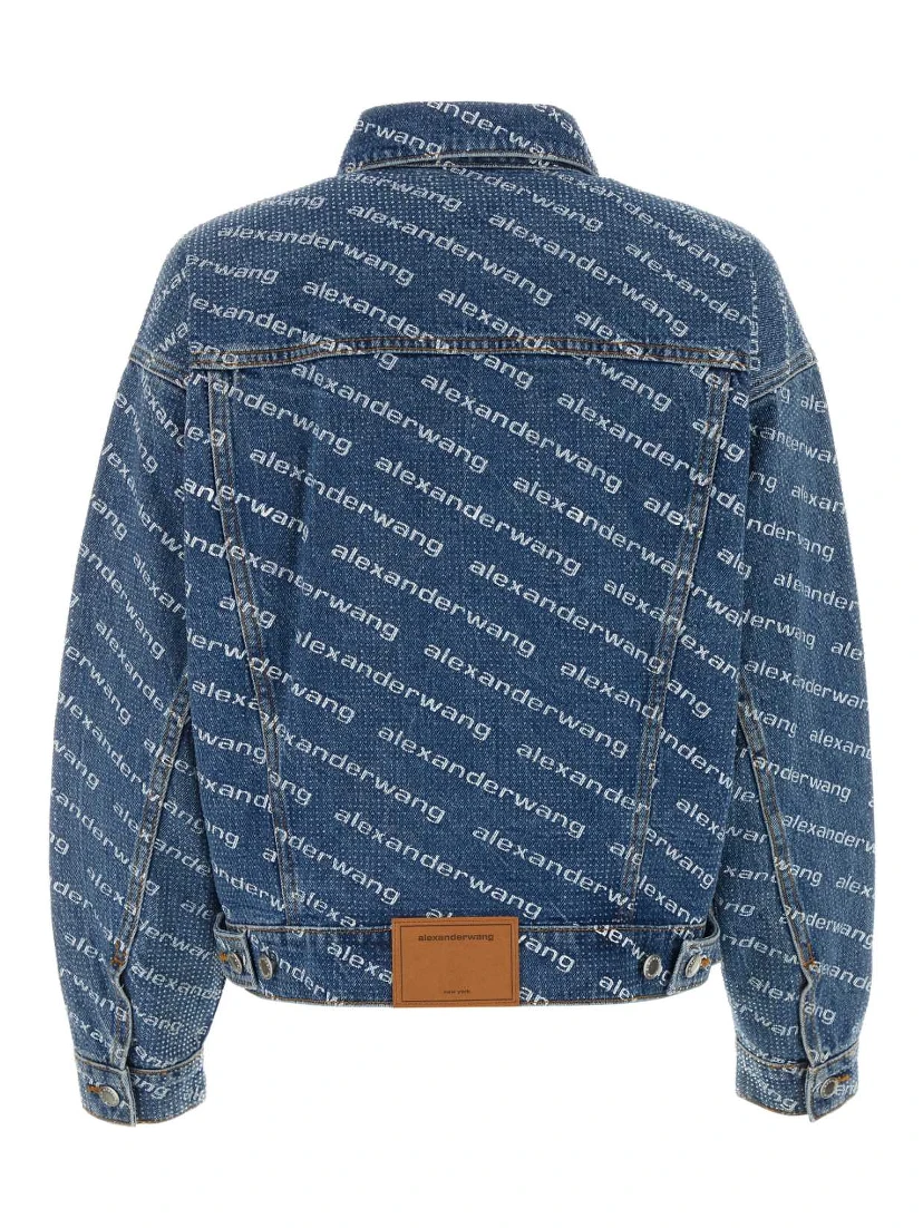 GAME JACKET W LOGO PRINT CLEAR BEAD HOTFIX