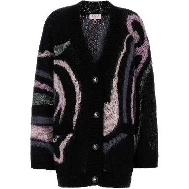 L.S. CARDIGAN - MARMO GRUNGE - PLACED