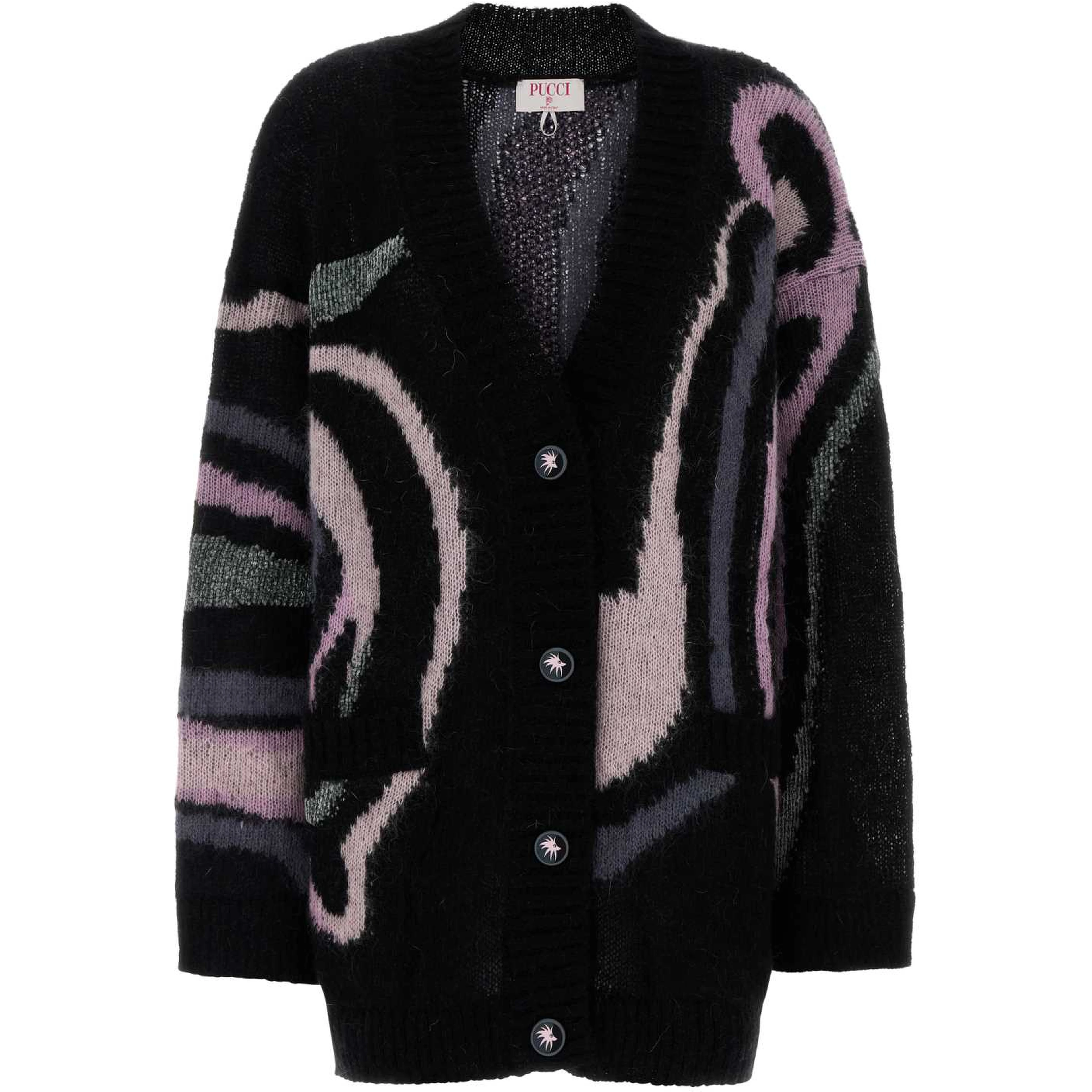 L.S. CARDIGAN - MARMO GRUNGE - PLACED