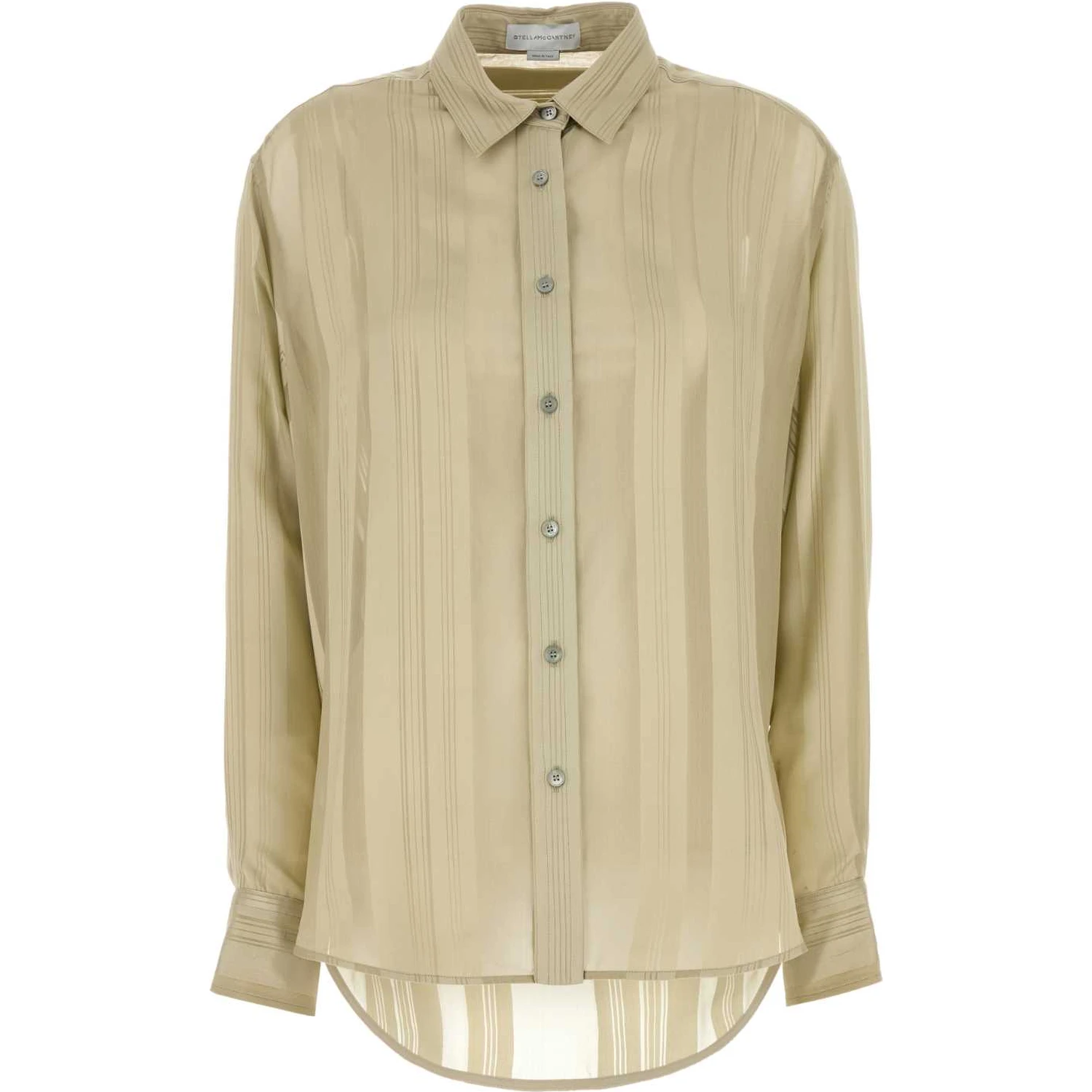 Sheer Spripe Oversized Shirt