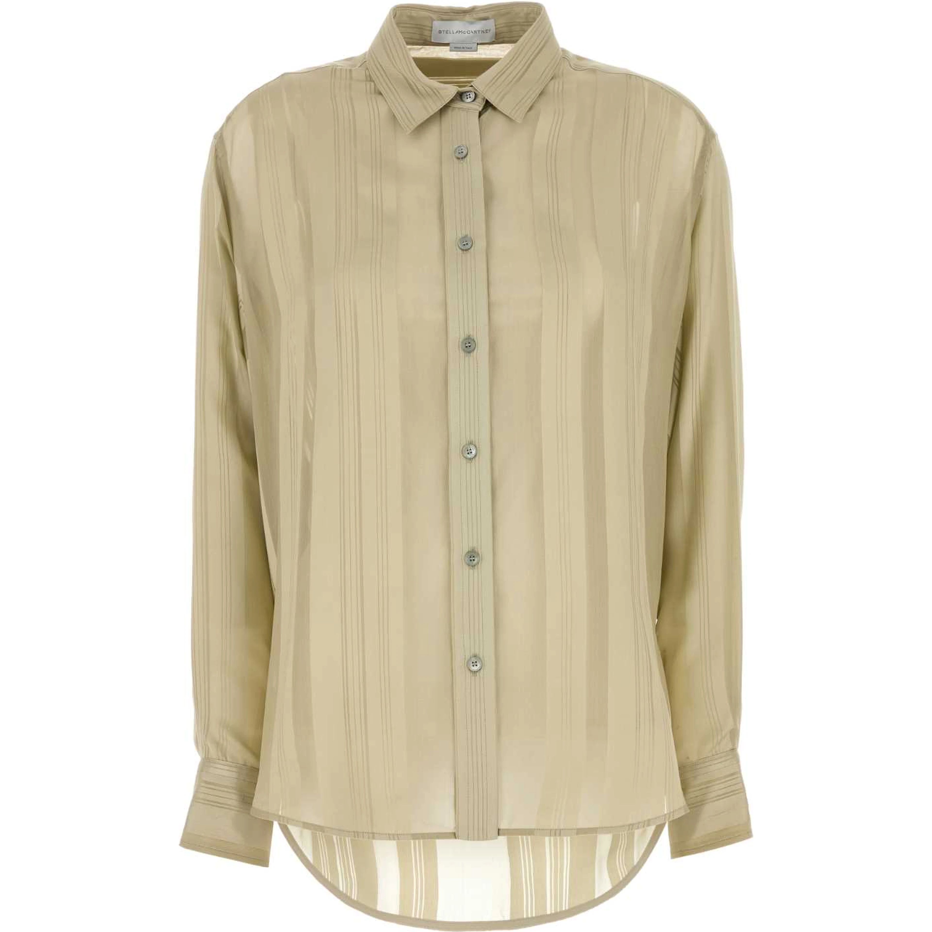 Sheer Spripe Oversized Shirt