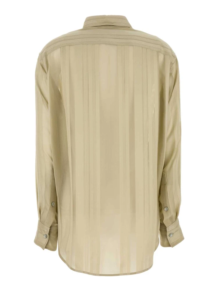 Sheer Spripe Oversized Shirt alternative