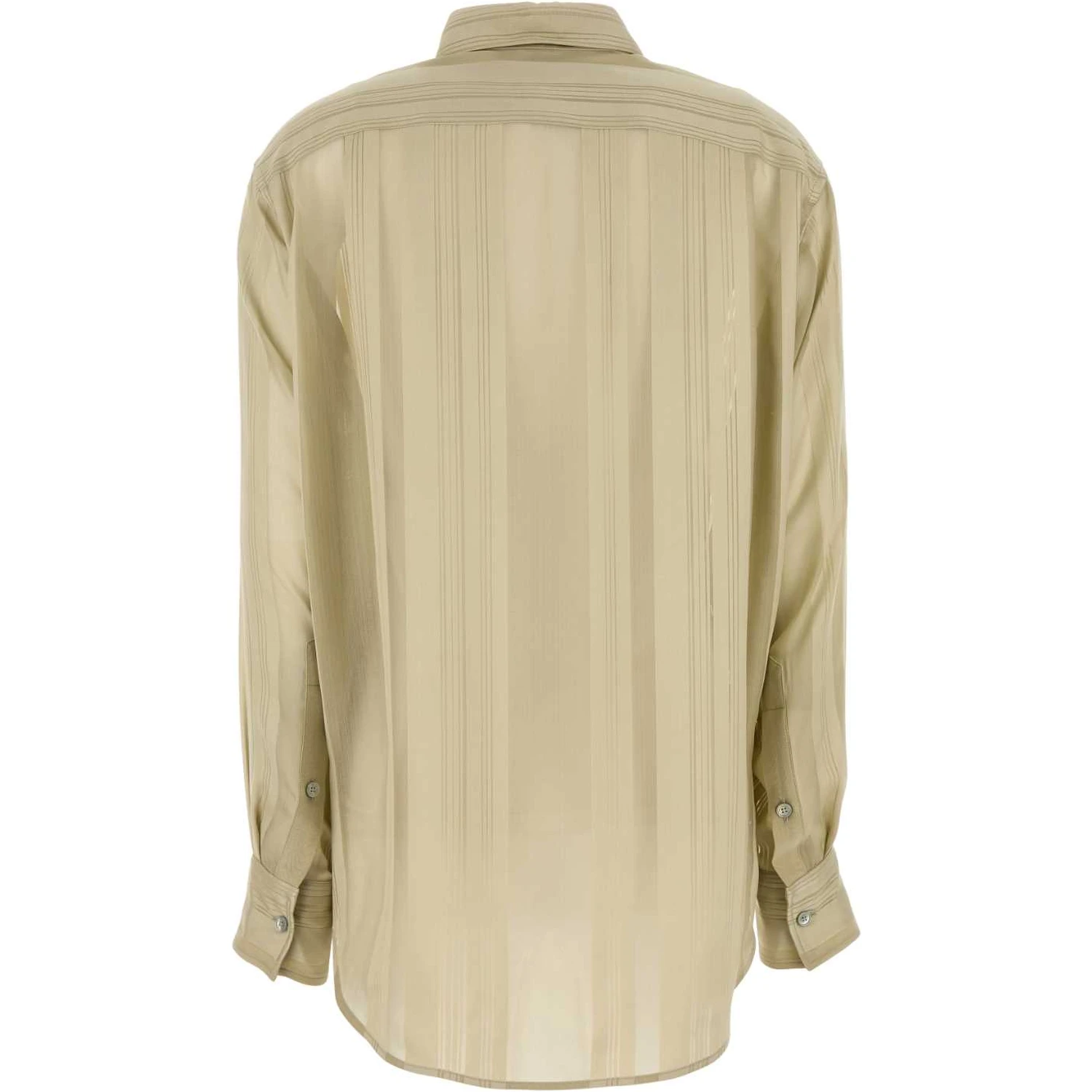 Sheer Spripe Oversized Shirt