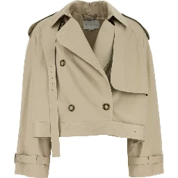 Light Cotton Short Trench Coat