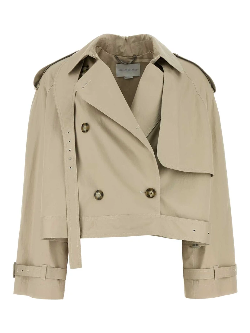 Light Cotton Short Trench Coat