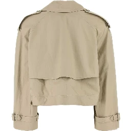 Light Cotton Short Trench Coat