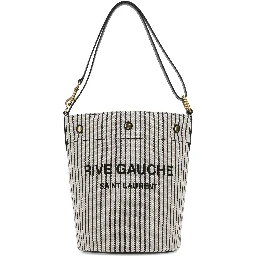 Rive Gauche striped bucket bag