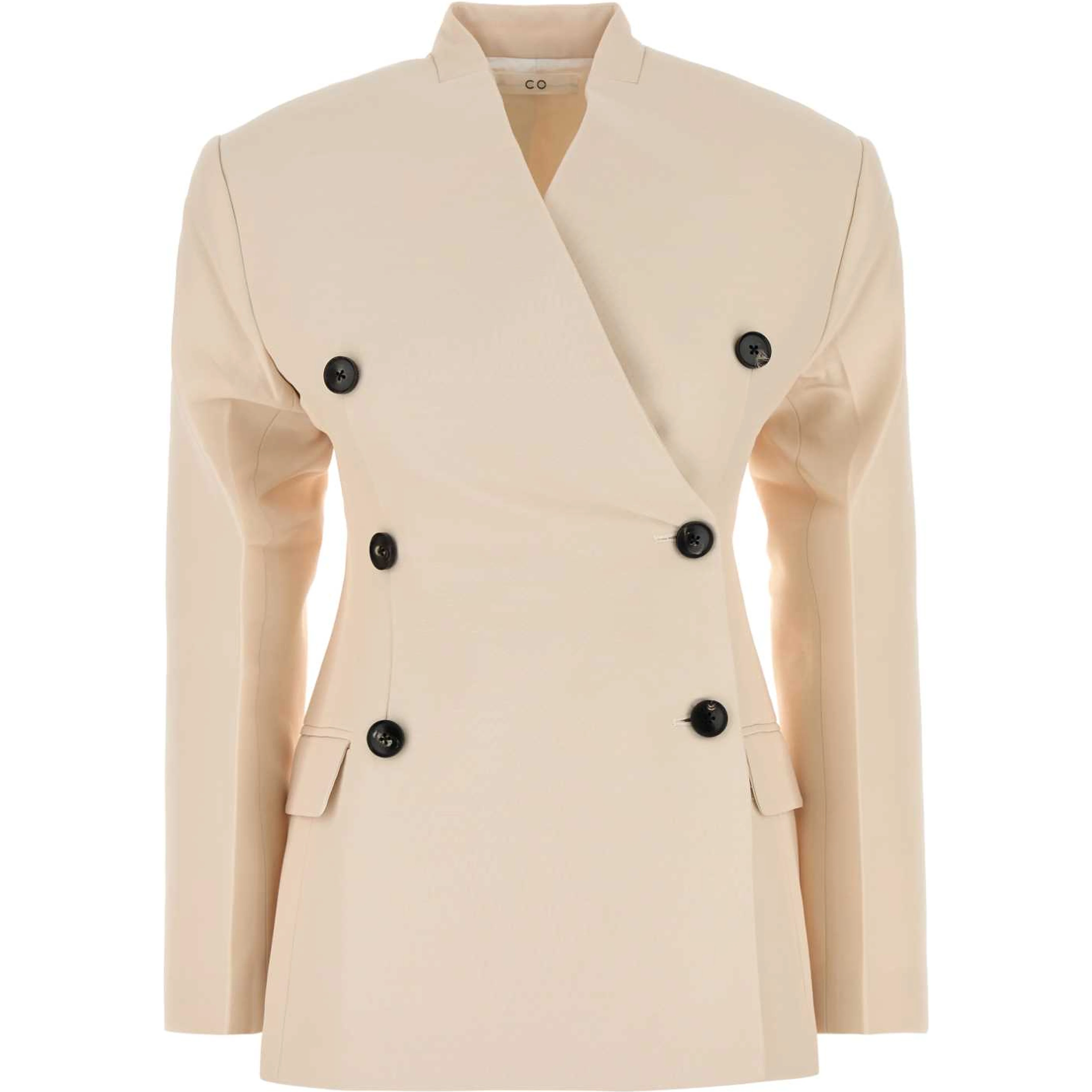 SCULPTURAL COLLARLESS JACKET