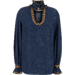 CAMICIA IN DENIM + RICAMO