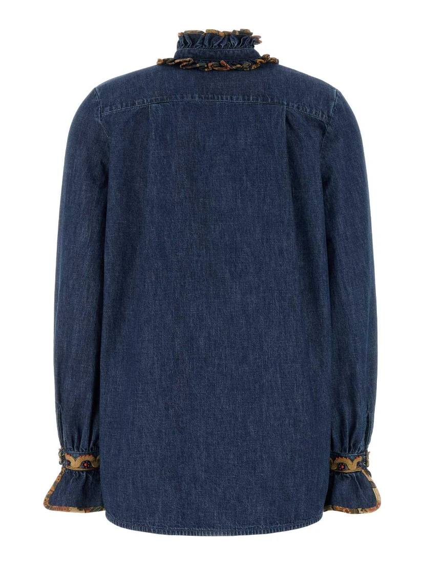 CAMICIA IN DENIM + RICAMO