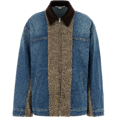 TWEED AND DENIM JACKET