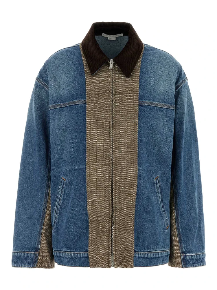 TWEED AND DENIM JACKET