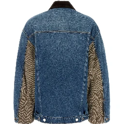 TWEED AND DENIM JACKET