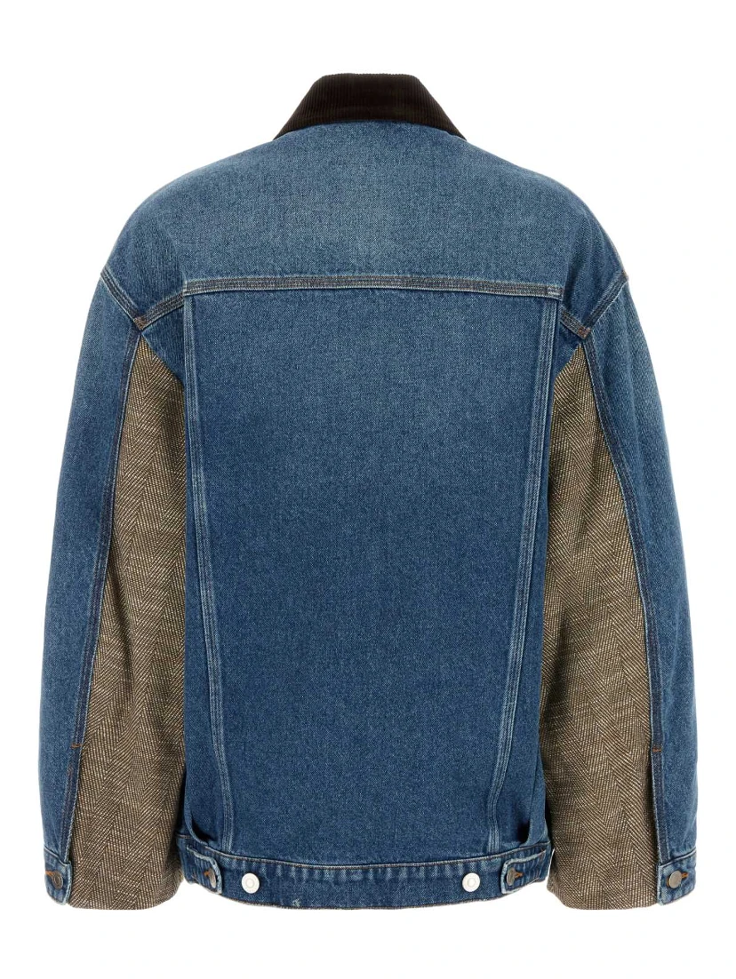 TWEED AND DENIM JACKET