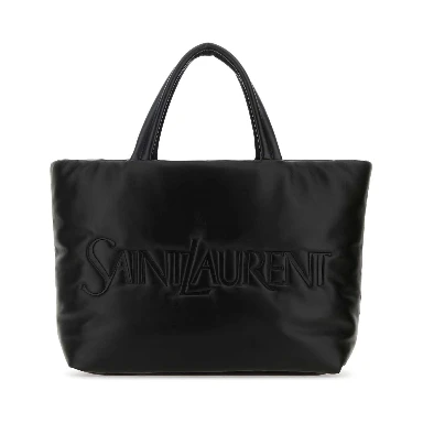 Black nappa leather Saint Laurent shopping bag