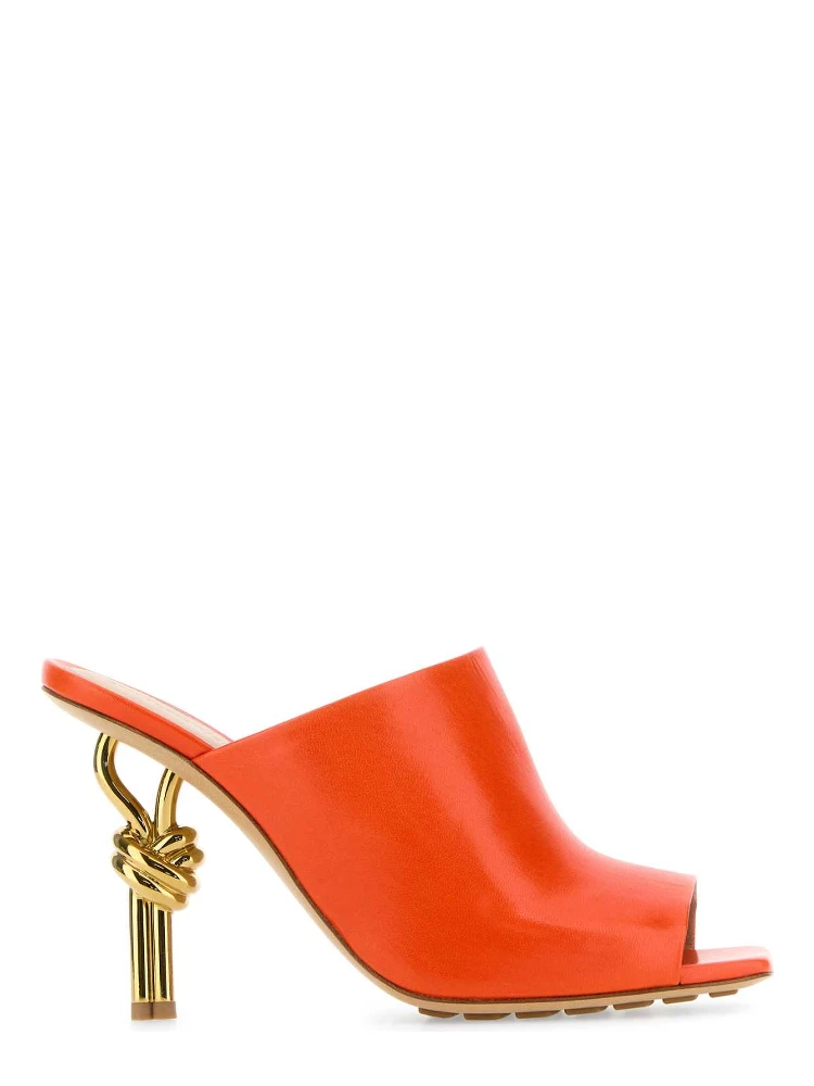 MULE SANDAL KNOT ORANGE