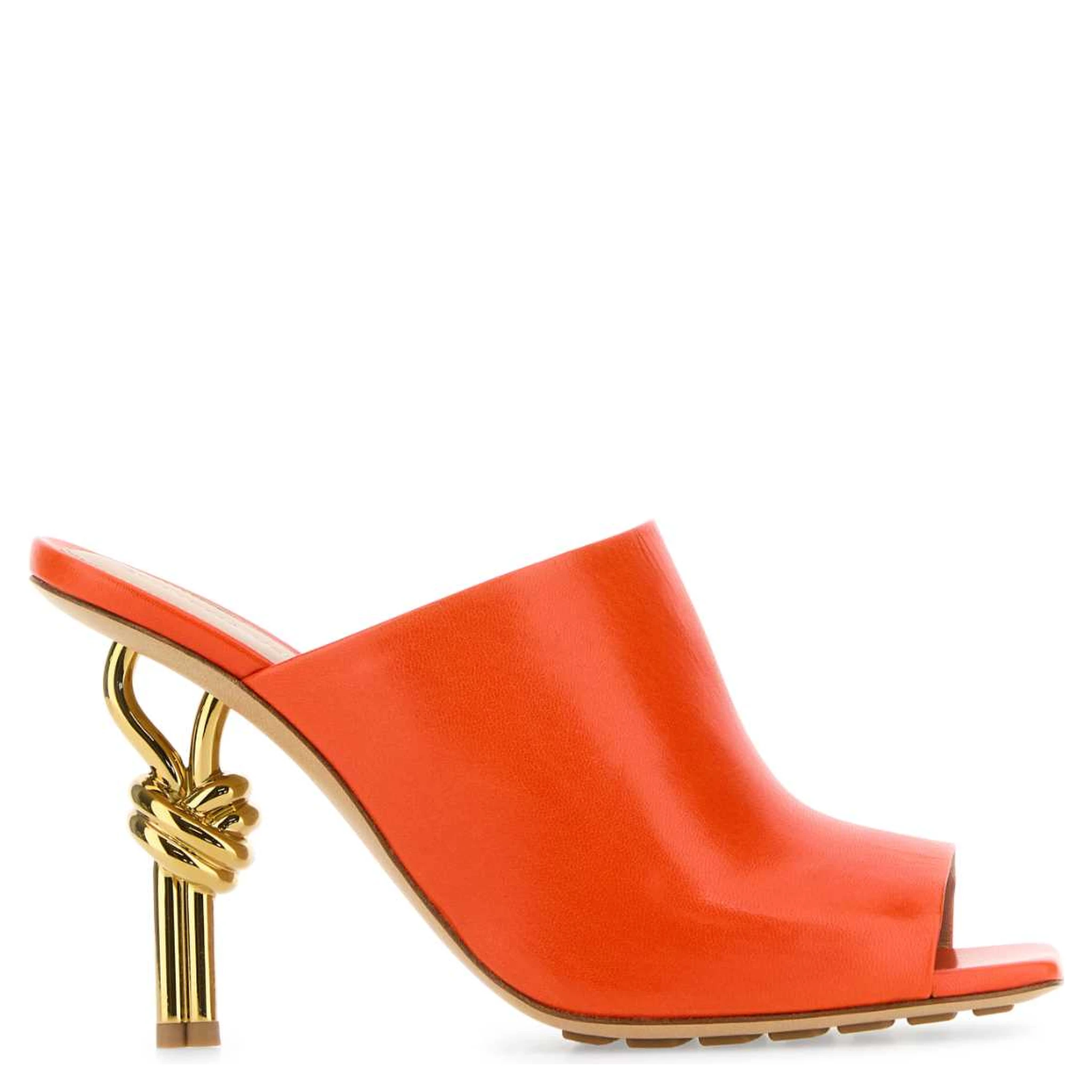 MULE SANDAL KNOT ORANGE
