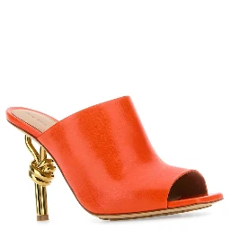 MULE SANDAL KNOT ORANGE