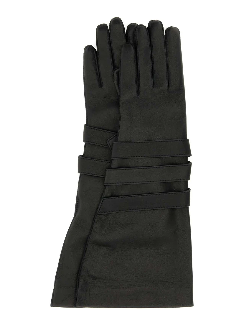 AVIATOR GLOVES WITH STRAPS AND