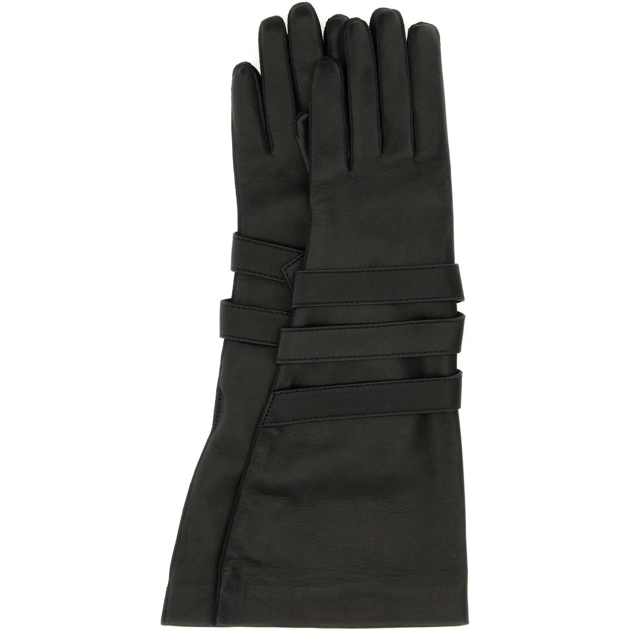 AVIATOR GLOVES WITH STRAPS AND