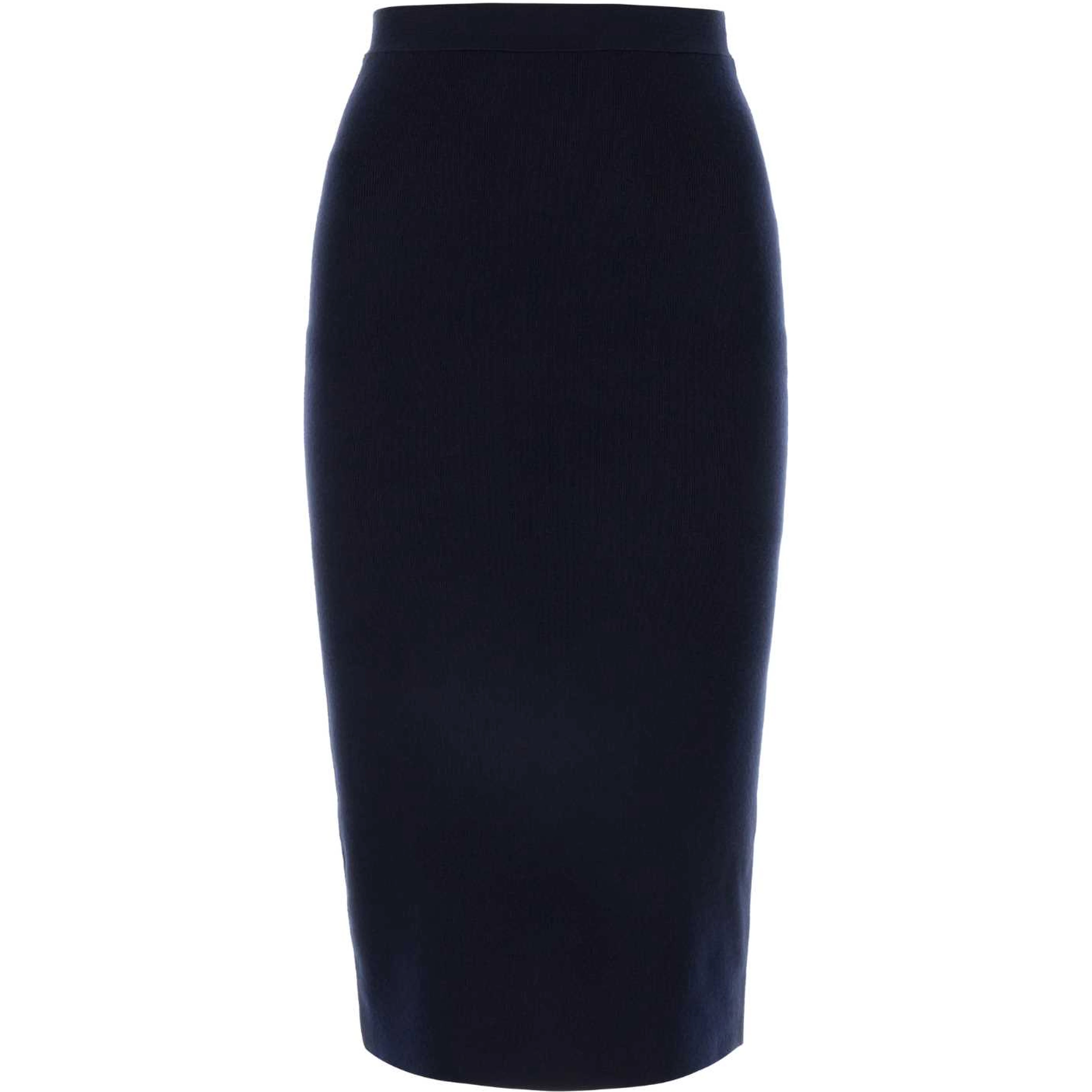 GONNA BLU MIDI MAGLIA