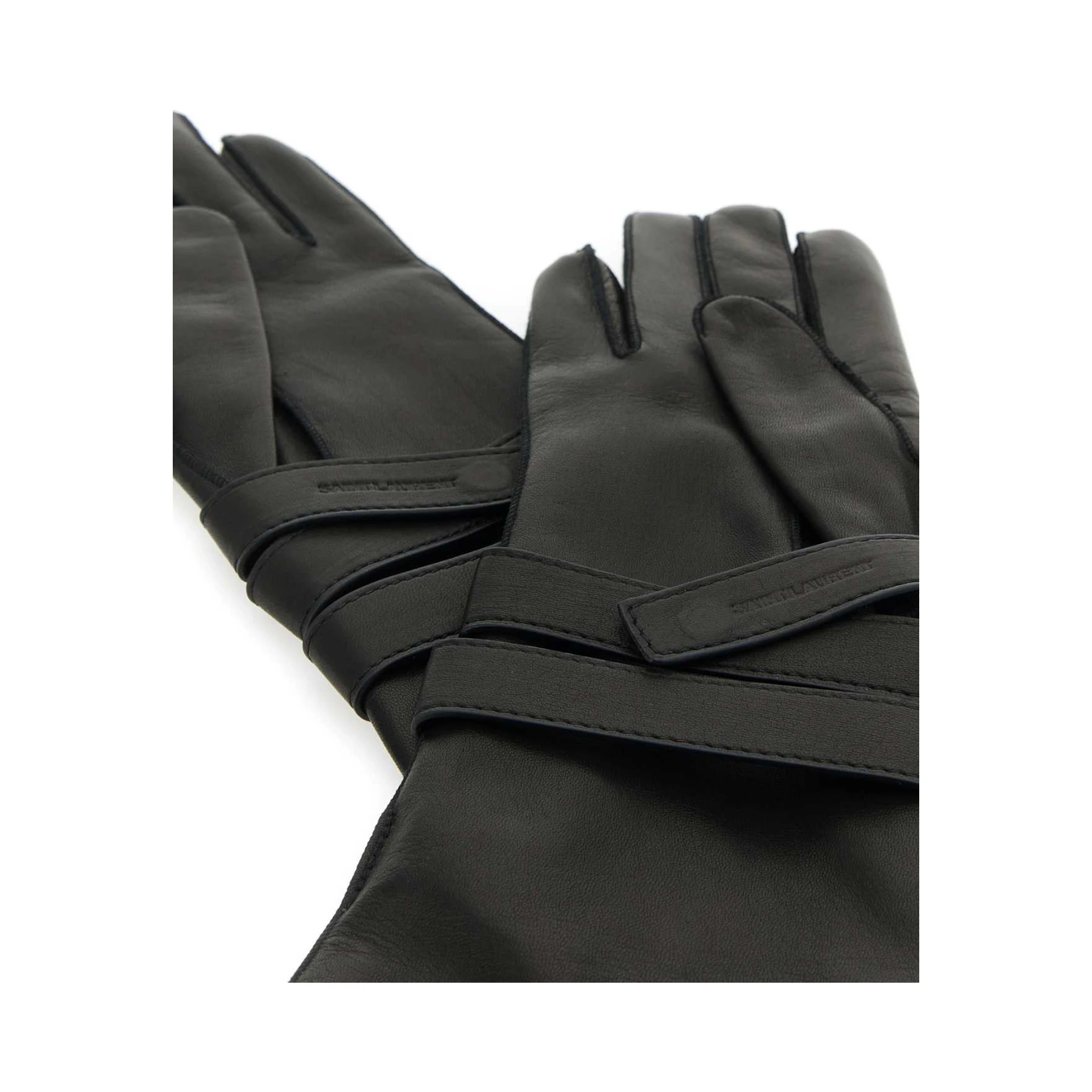 AVIATOR GLOVES WITH STRAPS AND