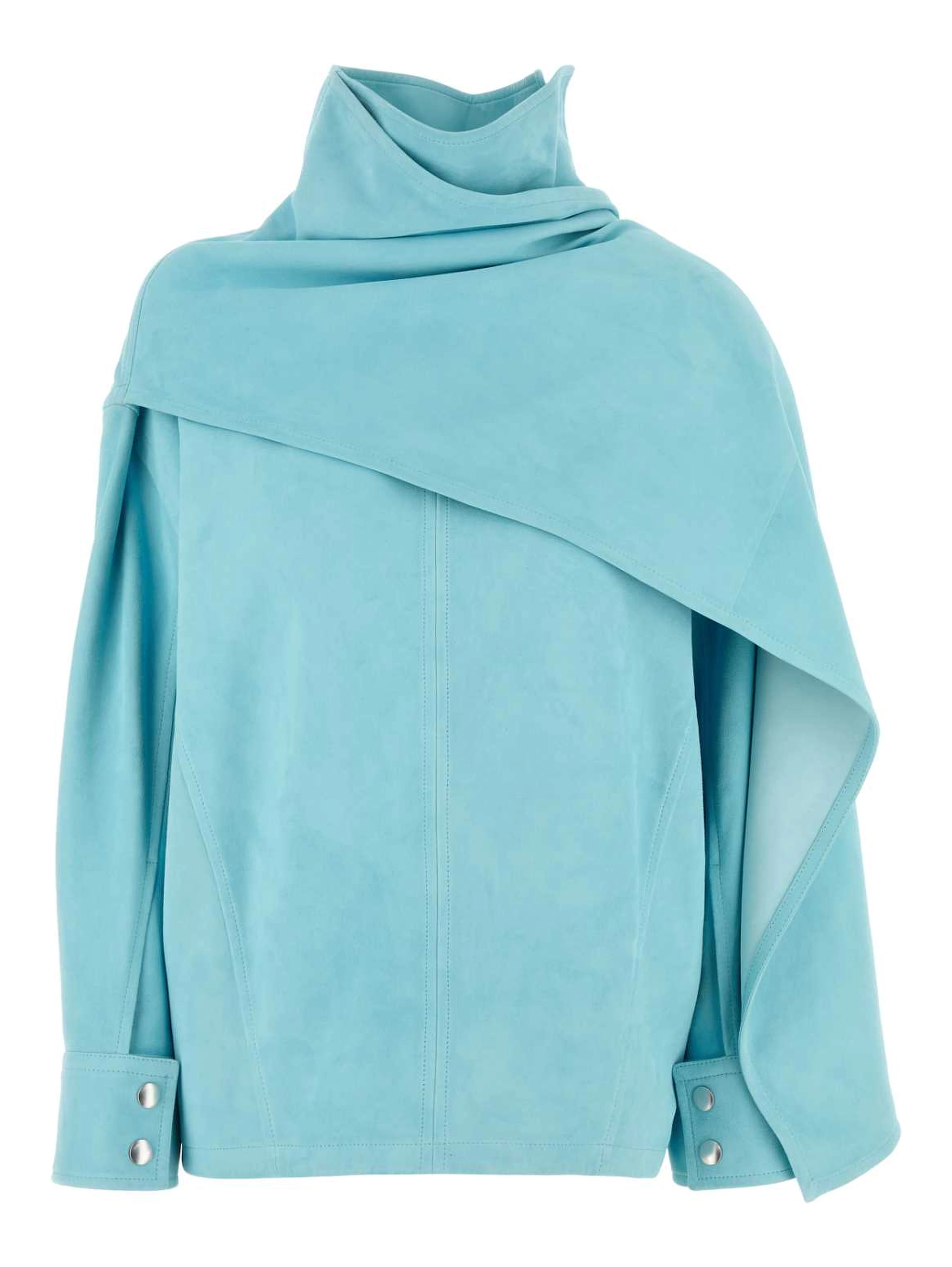 SHIRT SUEDE LIGHT BLUE