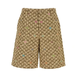 SHORT PANT GG CANVAS FIL COUPE