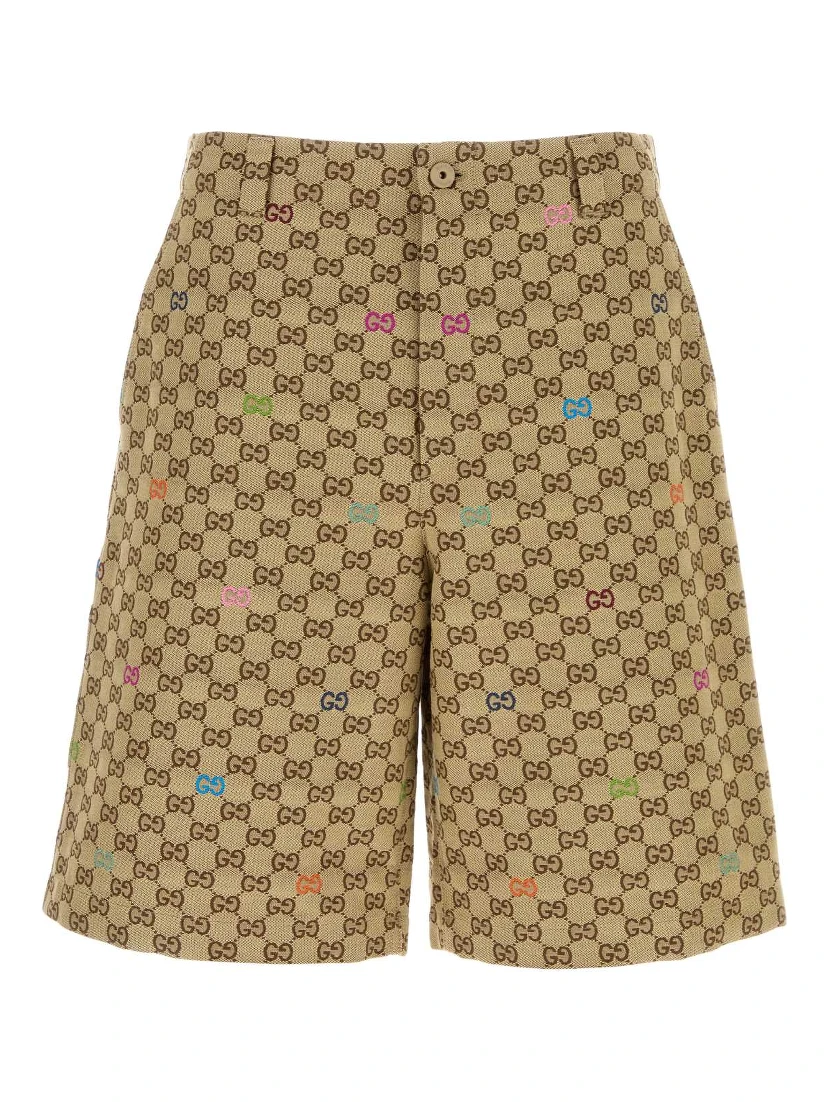 SHORT PANT GG CANVAS FIL COUPE