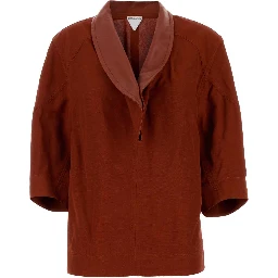 BLOUSE BAVERO PELLE
