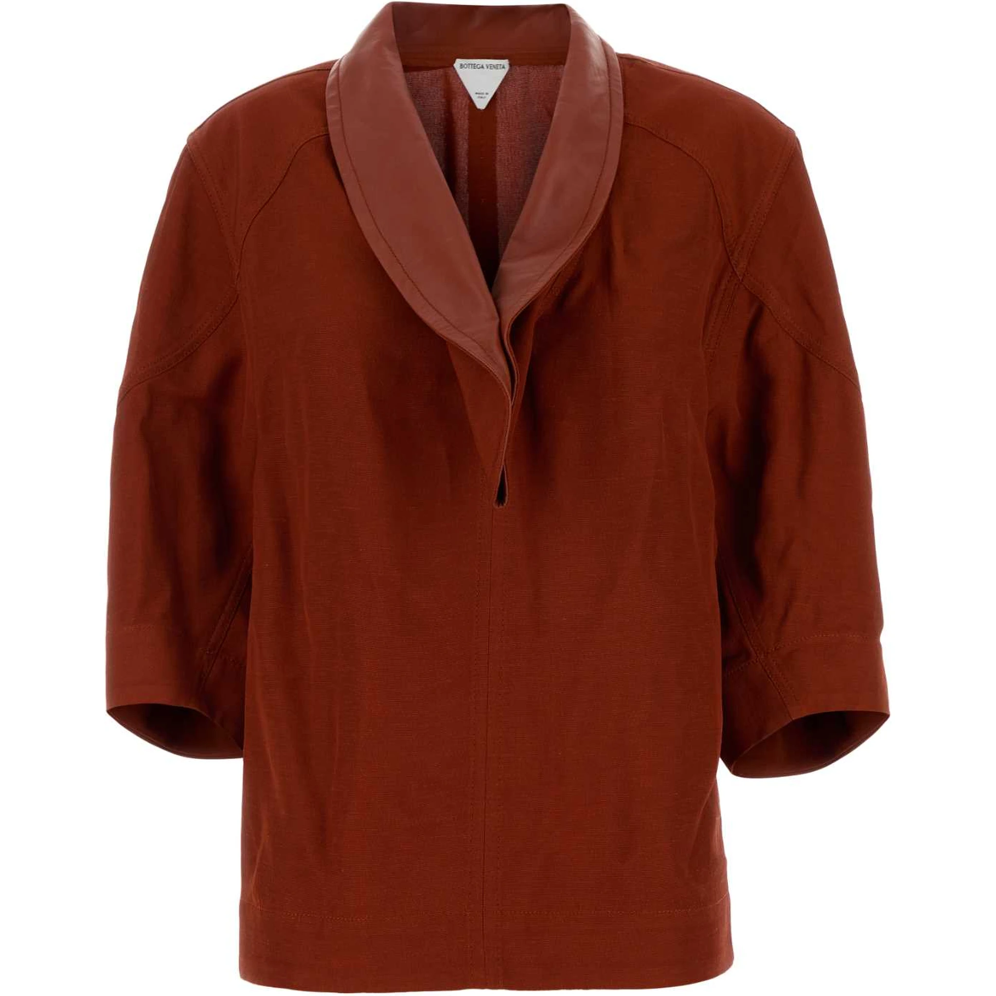 BLOUSE BAVERO PELLE