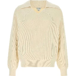 KNIT V COLLAR